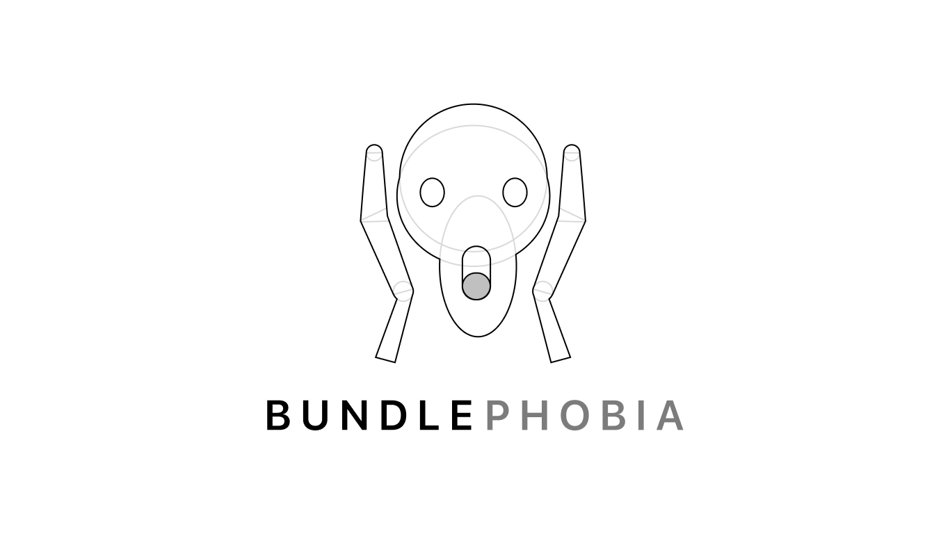 Bundlephobia's logo - figure holding head with hands.