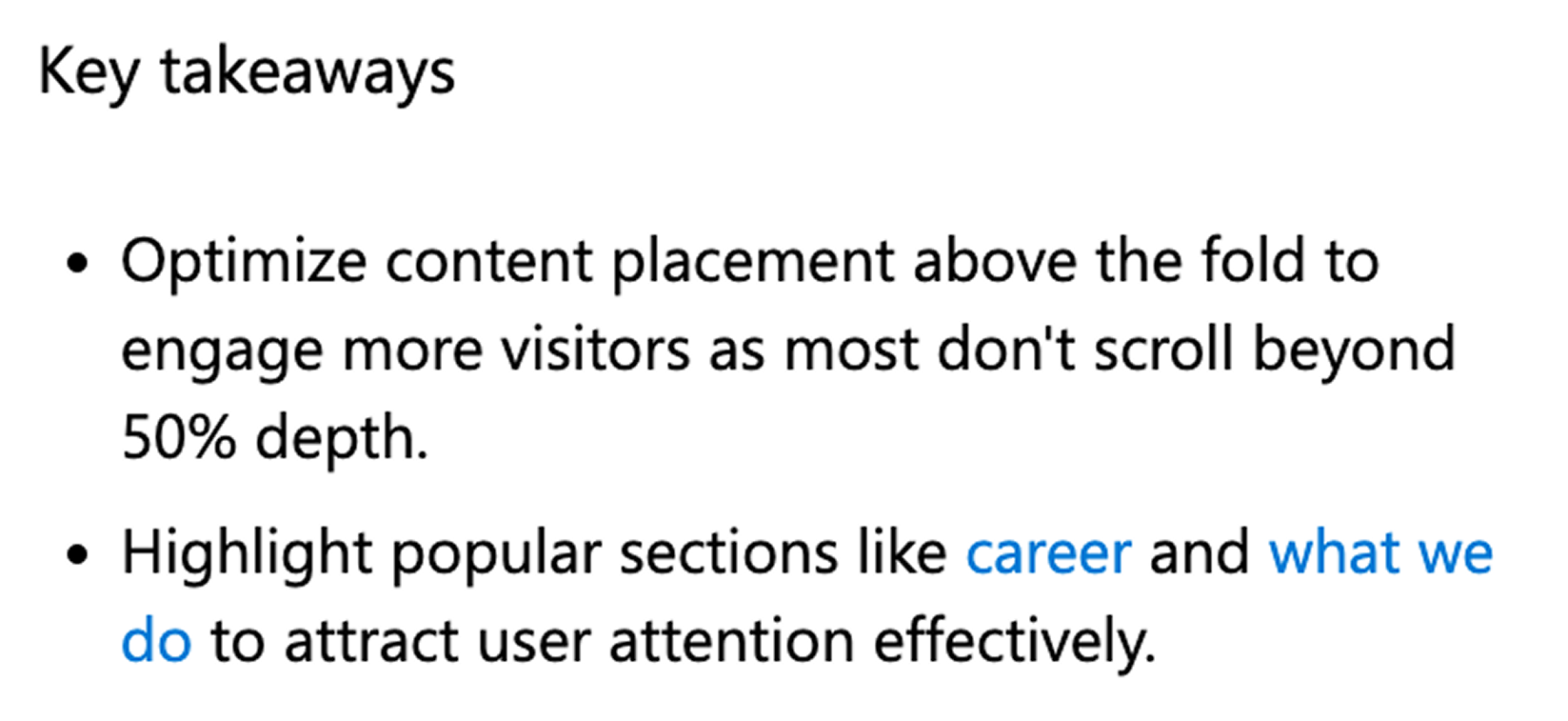 Microsoft Clarity key takeaways Microsoft Clarity key takeaways