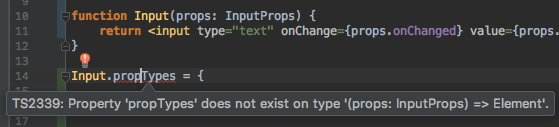 PropTypes cannot be added to plain function