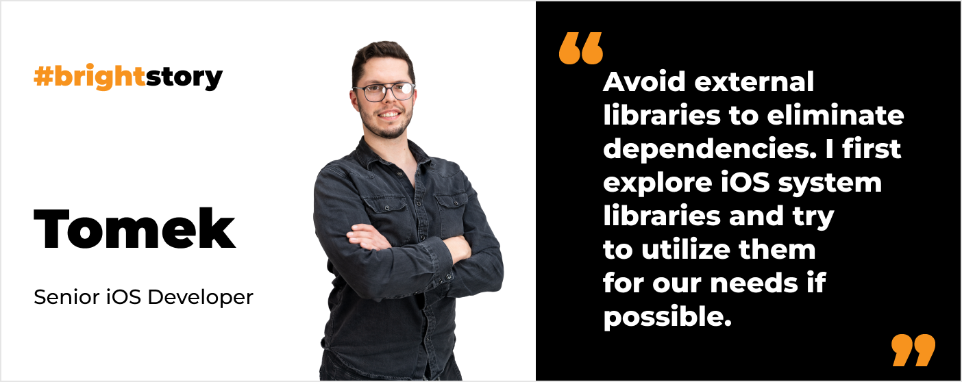 Tomek's quote on iOS libraries