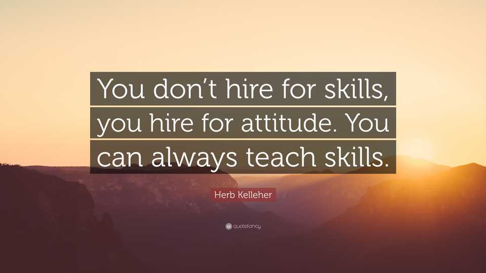 hire for attitude