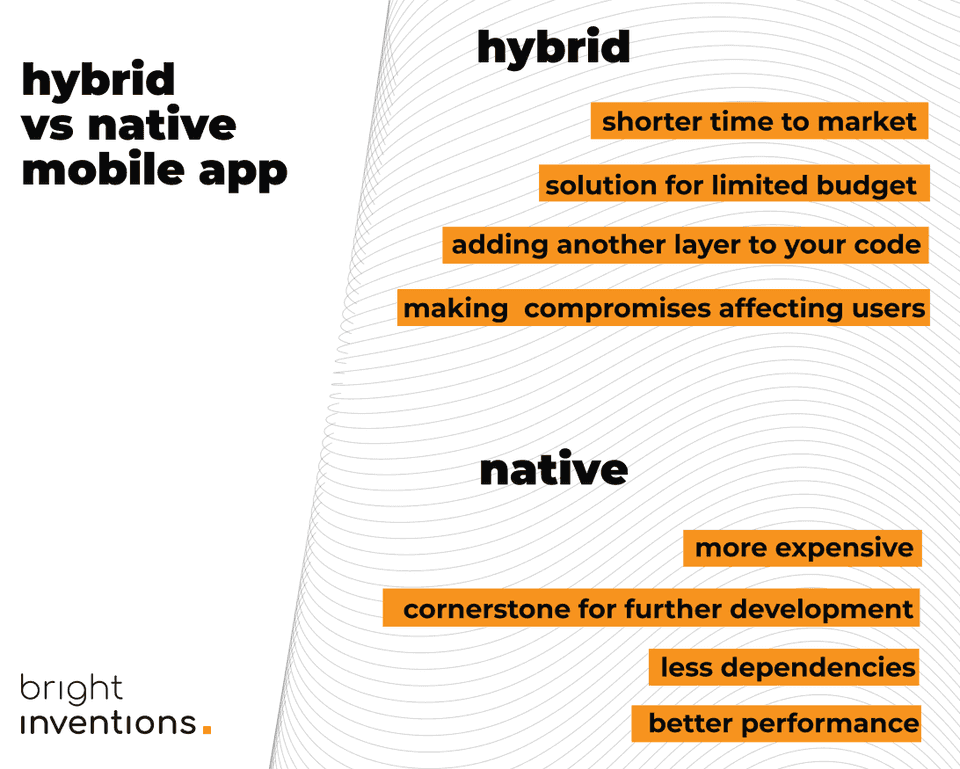hybrid vs native mobile development