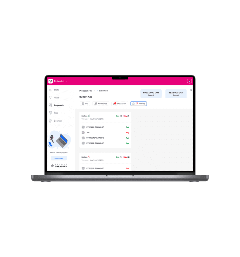 Managing Substrate Treasury Proposals – Web3Foundation App Development