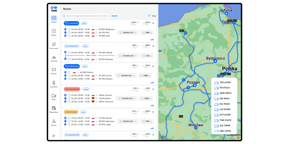 transport management app case study UI UX