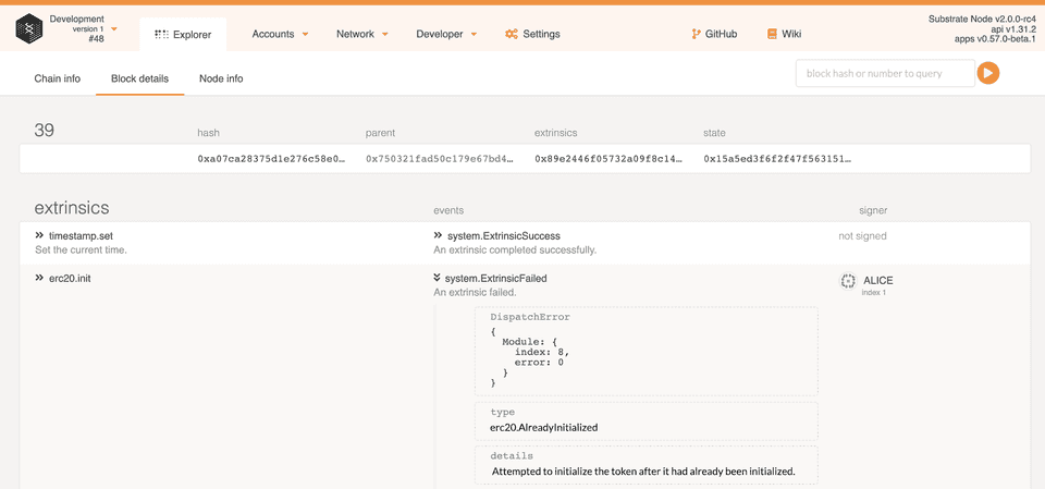 cryptocurrency in substrate